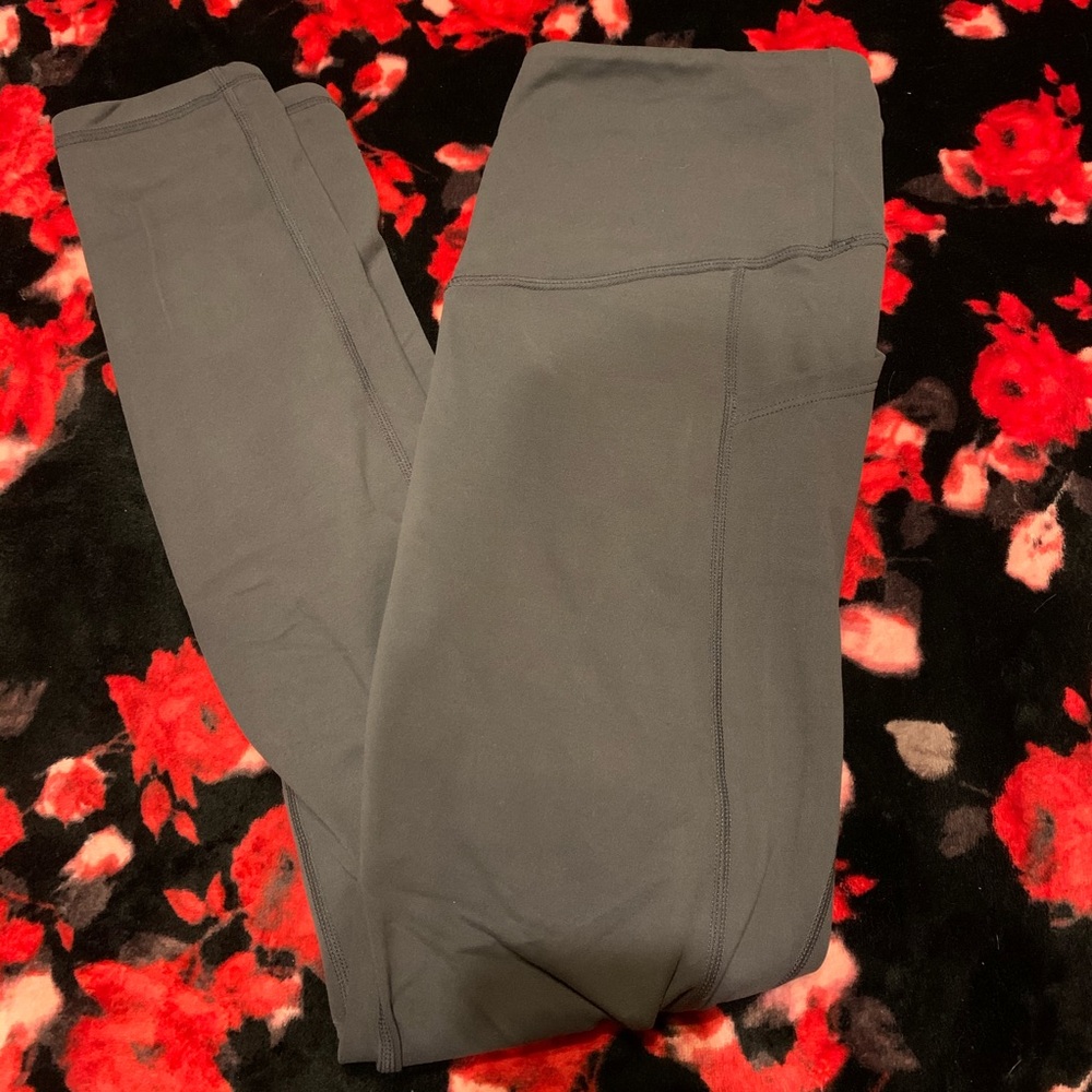 Curves n combatboots Grey Curvescription Leggings